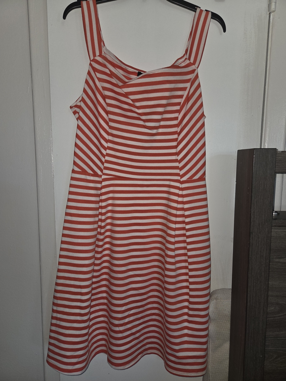 Fashion to Figure Red & White Striped Midi Dress